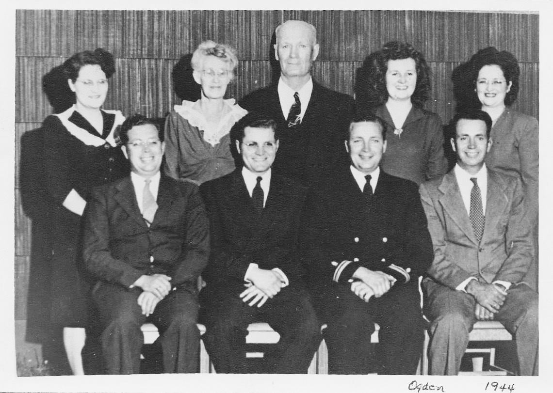 Brigham Lewis Tippets Jr family portrait Ogden Utah 1944