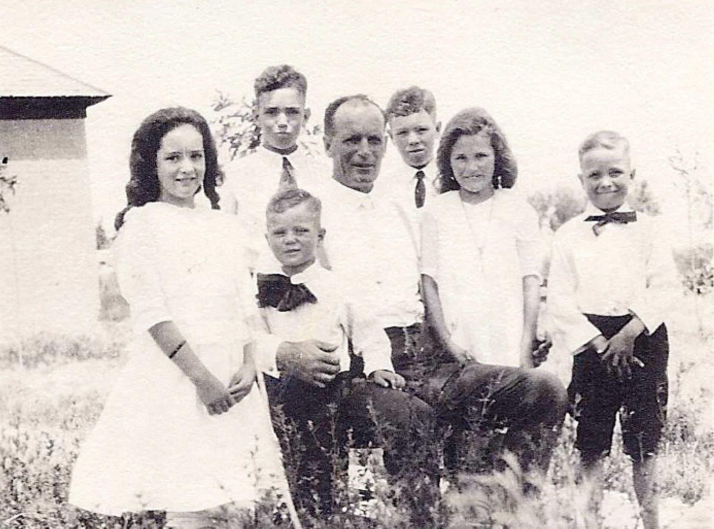 Brigham Lewis Tippets Jr family in younger years