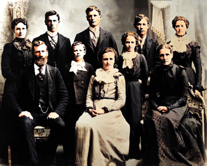Brigham Lewis Tippets Sr family portrait