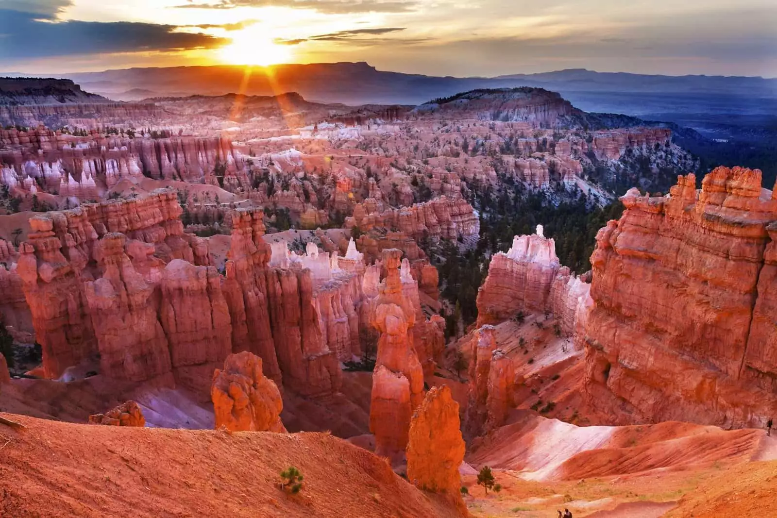 Bryce Canyon National Park red rock hoodoos at sunrise